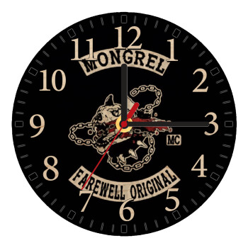 Day's Gone, mongrel farewell original, Ρολόι τοίχου ξύλινο plywood (20cm)