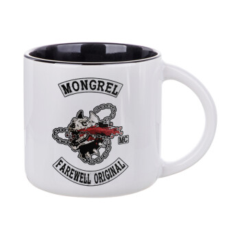 Day's Gone, mongrel farewell original, Κούπα κεραμική 400ml Λευκή/Μαύρη
