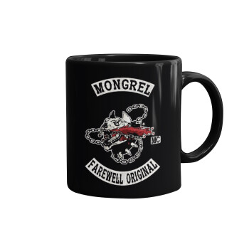 Day's Gone, mongrel farewell original, Mug black, ceramic, 330ml