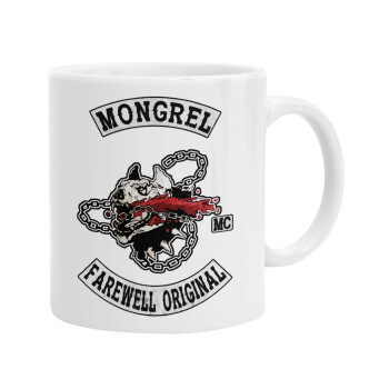 Day's Gone, mongrel farewell original, Ceramic coffee mug, 330ml (1pcs)