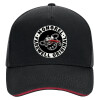 DRILL Adult Ultimate Hat BLACK/RED, (100% COTTON, ADULT, UNISEX, ONE SIZE)
