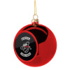 Day's Gone, mongrel farewell original, Χριστουγεννιάτικη μπάλα δένδρου Κόκκινη 8cm