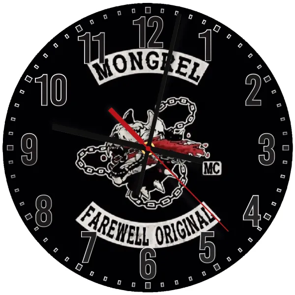 Day's Gone — Wooden wall clock (30cm)
