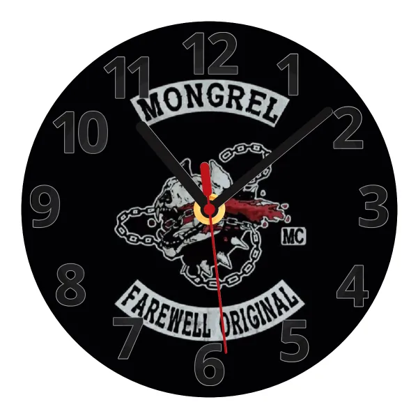 Day's Gone — Glass wall clock (20cm)