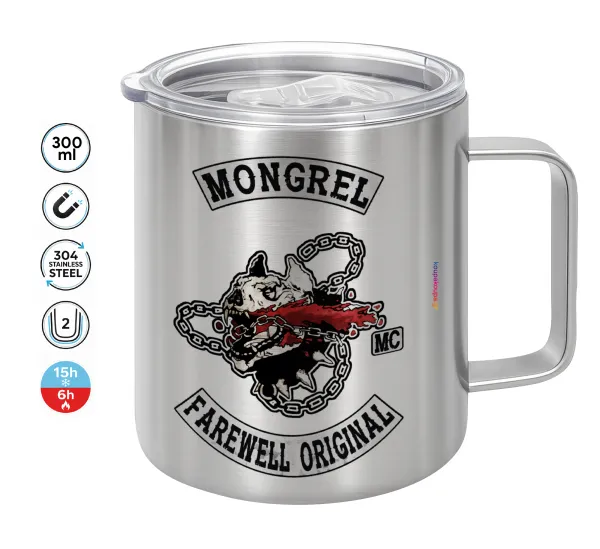 Day's Gone — Double-walled stainless steel mug 300ml with temperature-retaining lid