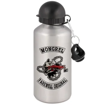 Day's Gone, mongrel farewell original, Metallic water jug, Silver, aluminum 500ml