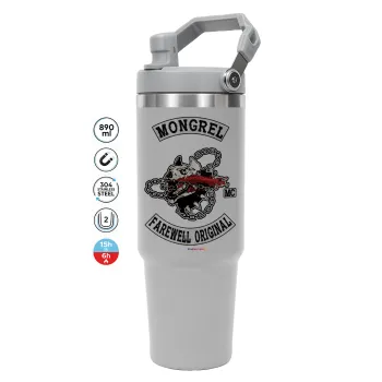Day's Gone, mongrel farewell original, ΓΚΡΙ χρώματος Θερμός Ανοξείδωτο 890ml (30oz) με χερούλι