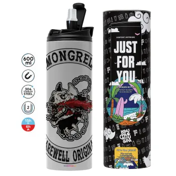 Day's Gone, mongrel farewell original, Tumbler stainless steel GREY 600ml