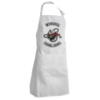 Day's Gone, mongrel farewell original, Adult Chef Apron (with sliders and 2 pockets)