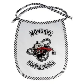 Day's Gone, mongrel farewell original, Σαλιάρα μωρού αλέκιαστη με κορδόνι Μαύρη