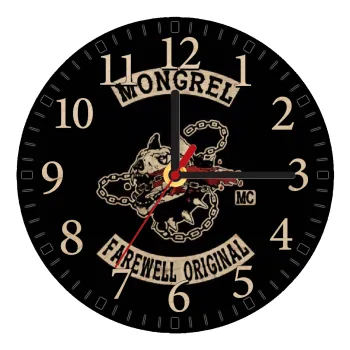 Day's Gone, mongrel farewell original, Ρολόι τοίχου ξύλινο plywood (20cm)