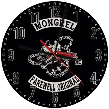 Day's Gone, mongrel farewell original, Ρολόι τοίχου ξύλινο (30cm)