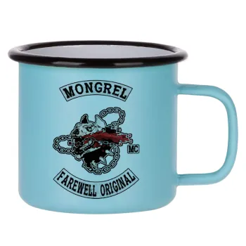 Day's Gone, mongrel farewell original, Κούπα Μεταλλική εμαγιέ ΜΑΤ σιέλ 360ml