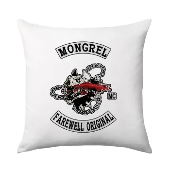 Day's Gone, mongrel farewell original, Sofa cushion 40x40cm includes filling