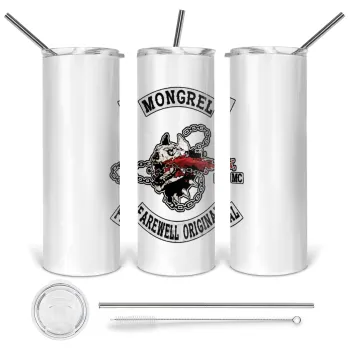 Day's Gone, mongrel farewell original, Tumbler stainless steel 600ml, with metal straw & cleaning brush