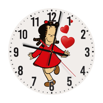 La petite Lulu, Ρολόι τοίχου ξύλινο (30cm)