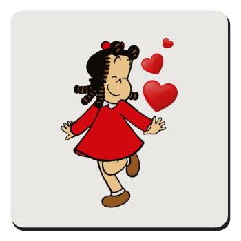 Η μικρή Λουλού, Τετράγωνο μαγνητάκι ξύλινο 9x9cm