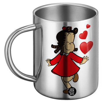 Η μικρή Λουλού, Ανοξείδωτη Μεταλλική Κούπα 450ml - Διπλού Τοιχώματος