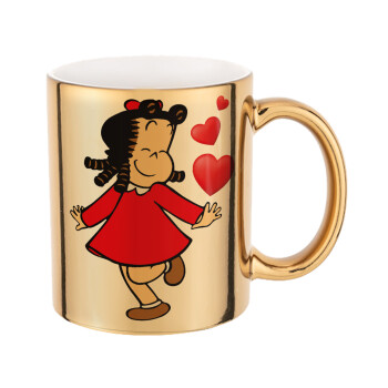 La petite Lulu, Mug ceramic, gold mirror, 330ml