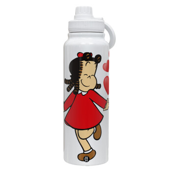 La petite Lulu, 1L Stainless Steel Thermal Bottle with Phone Holder & Double Wall Insulation