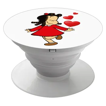 Η μικρή Λουλού, Phone Holders Stand  Λευκό Βάση Στήριξης Κινητού στο Χέρι