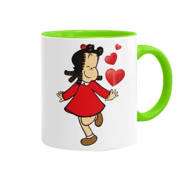 Η μικρή Λουλού, Κούπα χρωματιστή βεραμάν, κεραμική, 330ml