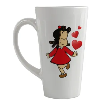 La petite Lulu, Κούπα κωνική Latte Μεγάλη, κεραμική, 450ml