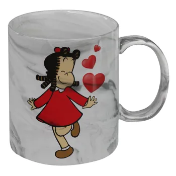 La petite Lulu, Mug ceramic marble style, 330ml