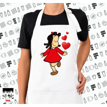 Η μικρή Λουλού, Ποδιά μακριά Σεφ ολόσωμη με τσέπες white (ΕΝΗΛΙΚΩΝ)