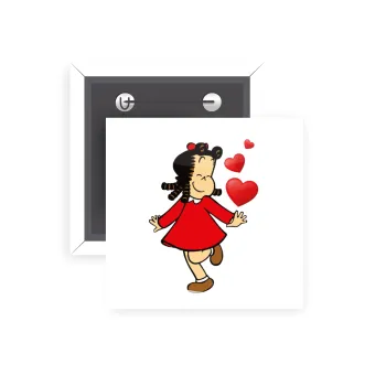 La petite Lulu, Κονκάρδα παραμάνα τετράγωνη 5x5cm