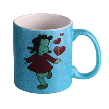 La petite Lulu, Κούπα Σιέλ Glitter που γυαλίζει, κεραμική, 330ml