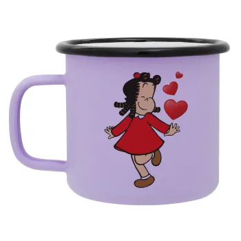 La petite Lulu, Κούπα Μεταλλική εμαγιέ ΜΑΤ Light Pastel Purple 360ml