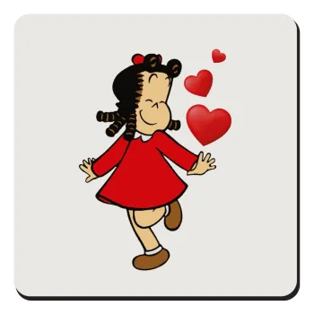 La petite Lulu, Τετράγωνο μαγνητάκι ξύλινο 9x9cm