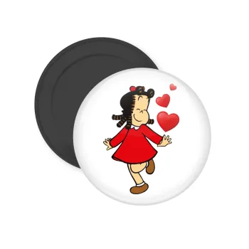 La petite Lulu, Μαγνητάκι ψυγείου στρογγυλό διάστασης 5cm