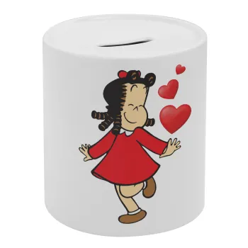 La petite Lulu, Κουμπαράς πορσελάνης με τάπα