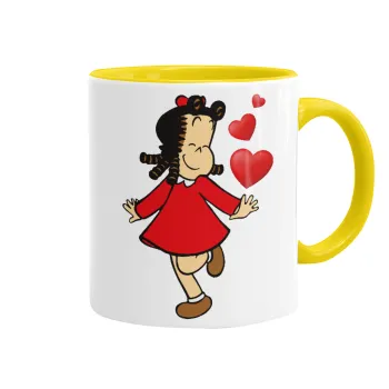 La petite Lulu, Mug colored yellow, ceramic, 330ml