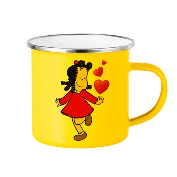 La petite Lulu, Yellow Enamel Metallic Cup 360ml
