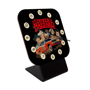 The Dukes of Hazzard, Quartz Table clock in natural wood (10cm)