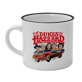 The Dukes of Hazzard, Κούπα κεραμική vintage Λευκή/Μαύρη 230ml