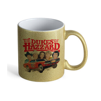 The Dukes of Hazzard, Κούπα Χρυσή Glitter που γυαλίζει, κεραμική, 330ml
