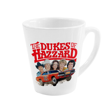 The Dukes of Hazzard, Κούπα κωνική Latte Λευκή, κεραμική, 300ml