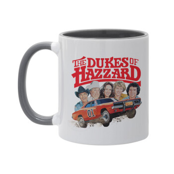 The Dukes of Hazzard, Κούπα χρωματιστή γκρι, κεραμική, 330ml