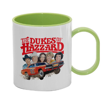 The Dukes of Hazzard, Κούπα (πλαστική) (BPA-FREE) Polymer Πράσινη για παιδιά, 330ml