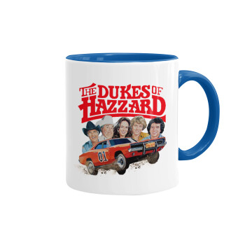 The Dukes of Hazzard, Mug colored blue, ceramic, 330ml