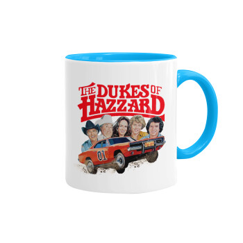 The Dukes of Hazzard, Mug colored light blue, ceramic, 330ml