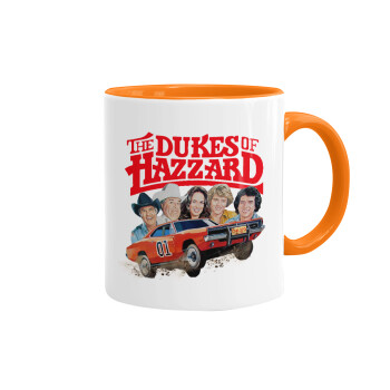 The Dukes of Hazzard, Mug colored orange, ceramic, 330ml