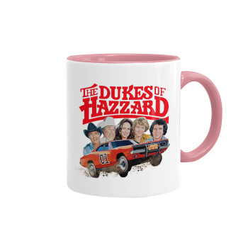 The Dukes of Hazzard, Mug colored pink, ceramic, 330ml