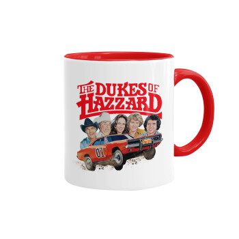 The Dukes of Hazzard, Mug colored red, ceramic, 330ml