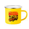 Yellow Enamel Metallic Cup 360ml