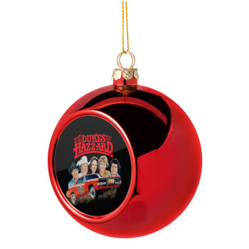 The Dukes of Hazzard, Χριστουγεννιάτικη μπάλα δένδρου Κόκκινη 8cm